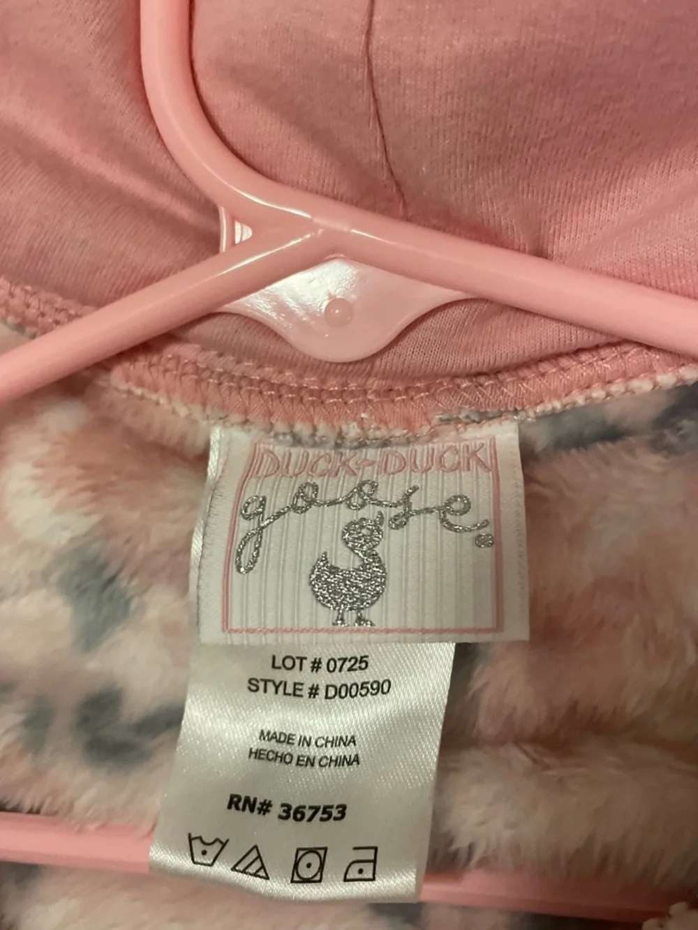 Pink Floral Hooded Footie One-Piece for Kids